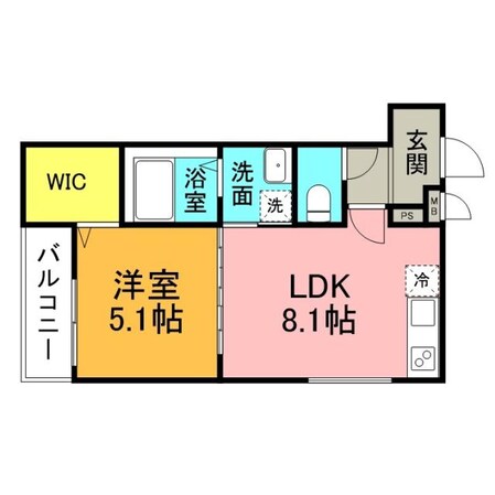 フジパレス出来島ＷＥＳＴ　Ｖ番館の物件間取画像